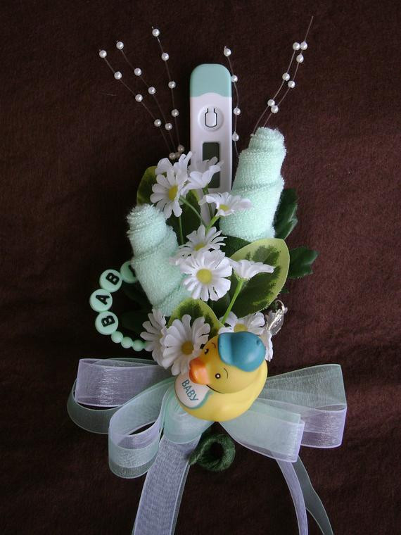 Best ideas about DIY Baby Shower Corsages
. Save or Pin Baby Washcloth Corsage Boy or Girl Baby Shower by NonisNiche Now.