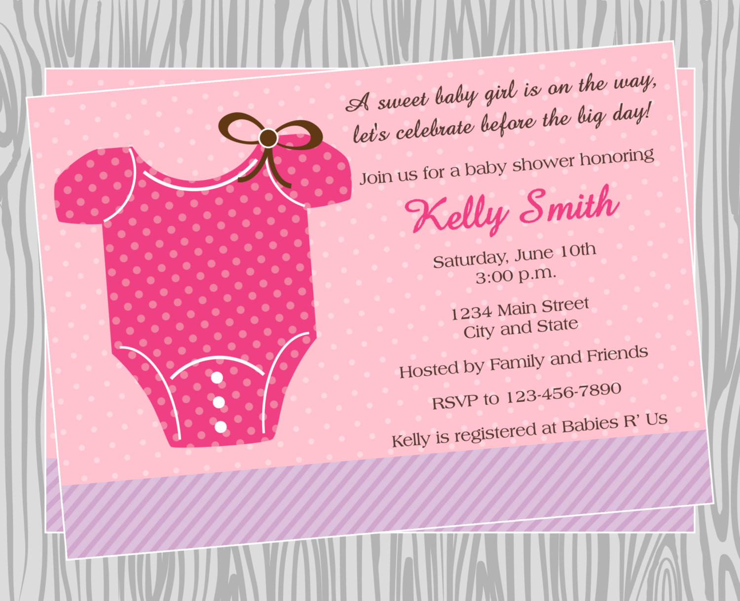 Best ideas about DIY Baby Shower Invitations For Girl
. Save or Pin DIY Baby Girl esie Baby Shower Invitation Coordinating Now.