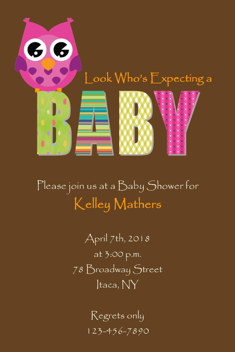 Best ideas about DIY Baby Shower Invitations For Girl
. Save or Pin Owl Girl Baby Shower Invitation DIY by CozyRedHouseCreation Now.