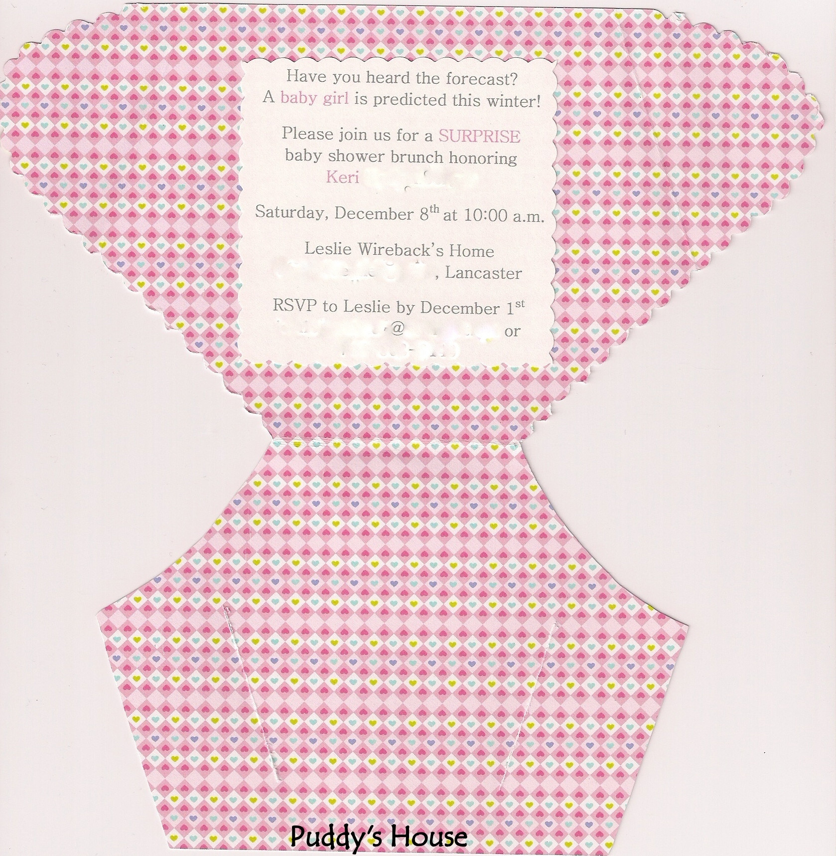 Best ideas about DIY Baby Shower Invitations Template
. Save or Pin DIY Diaper Invitation – Puddy s House Now.