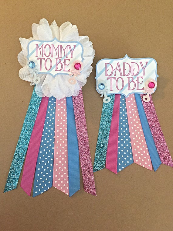 Best ideas about DIY Baby Shower Pins
. Save or Pin Gender reveal Pink and Blue Baby Shower pin Mommy to be pin Now.