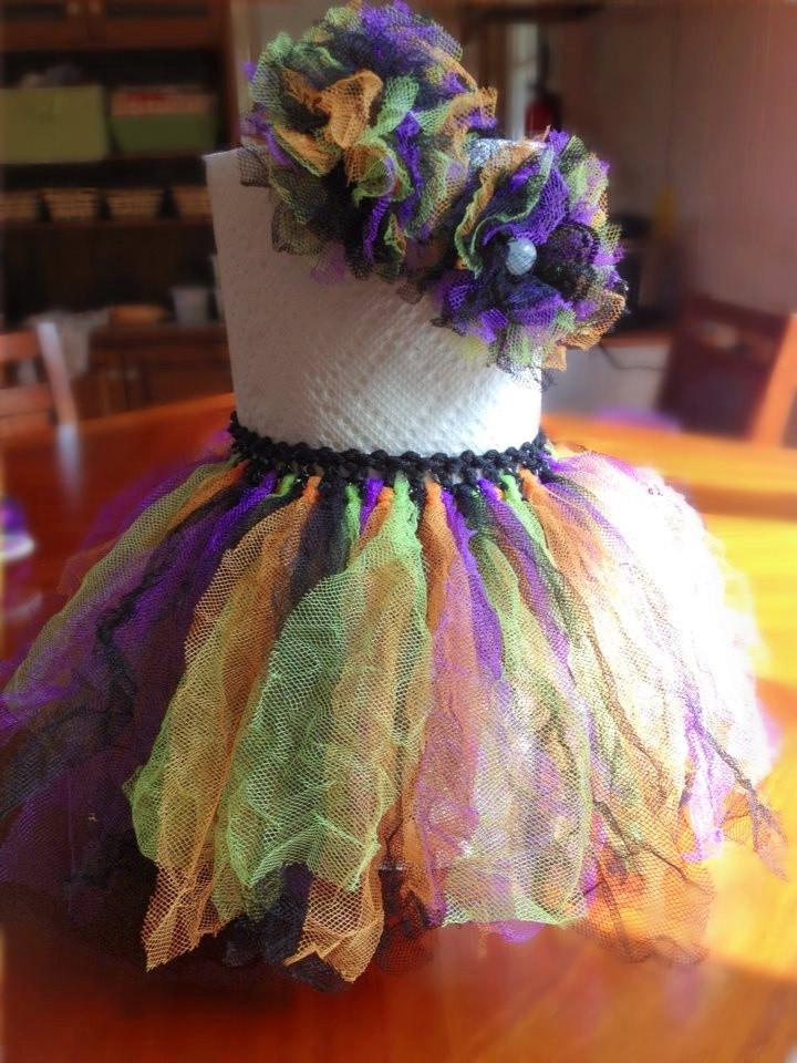 Best ideas about DIY Baby Tutu
. Save or Pin Fall Halloween Infant Tutu Set DIY headband Now.