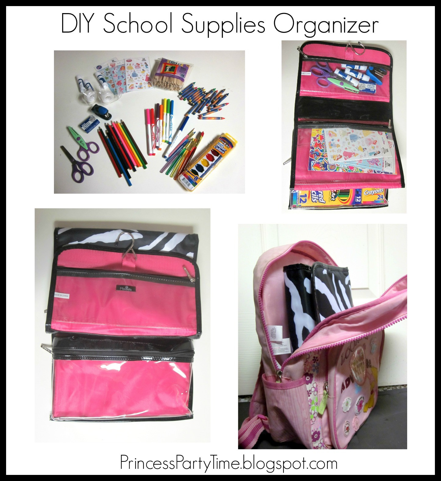 Best ideas about DIY Backpack Organizer
. Save or Pin It s a Princess Thing DIY Back To School Supplies Now.