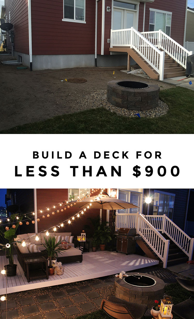 Best ideas about Diy Backyard Patio . Save or Pin How to Build a Simple DIY Deck on a Bud Now.