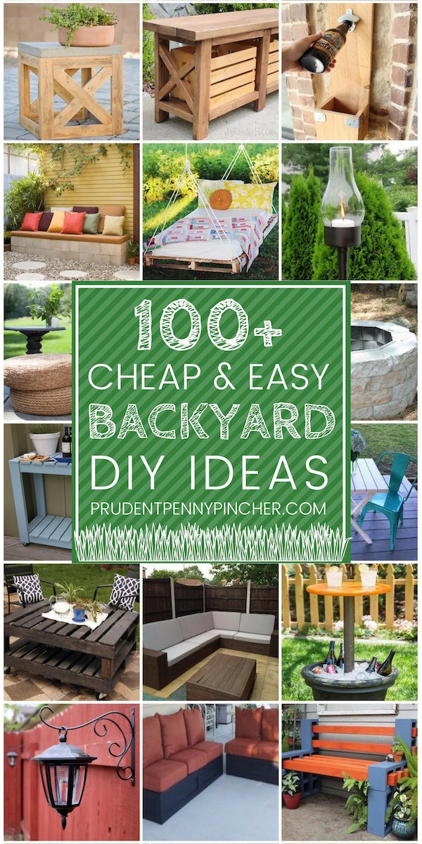 Best ideas about DIY Backyard Patio Ideas
. Save or Pin 100 Cheap and Easy DIY Backyard Ideas Prudent Penny Pincher Now.