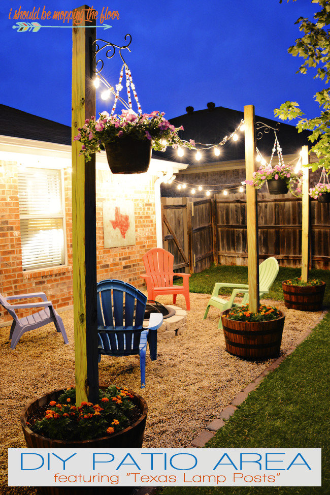 Best ideas about Diy Backyard Patios
. Save or Pin i should be mopping the floor DIY Patio Area with Texas Now.