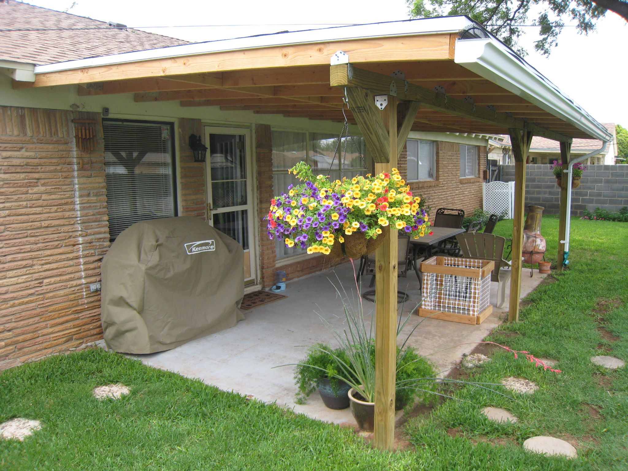 Best ideas about DIY Backyard Patios . Save or Pin July 2011 Runner up Winner Patio cover makeover Now.