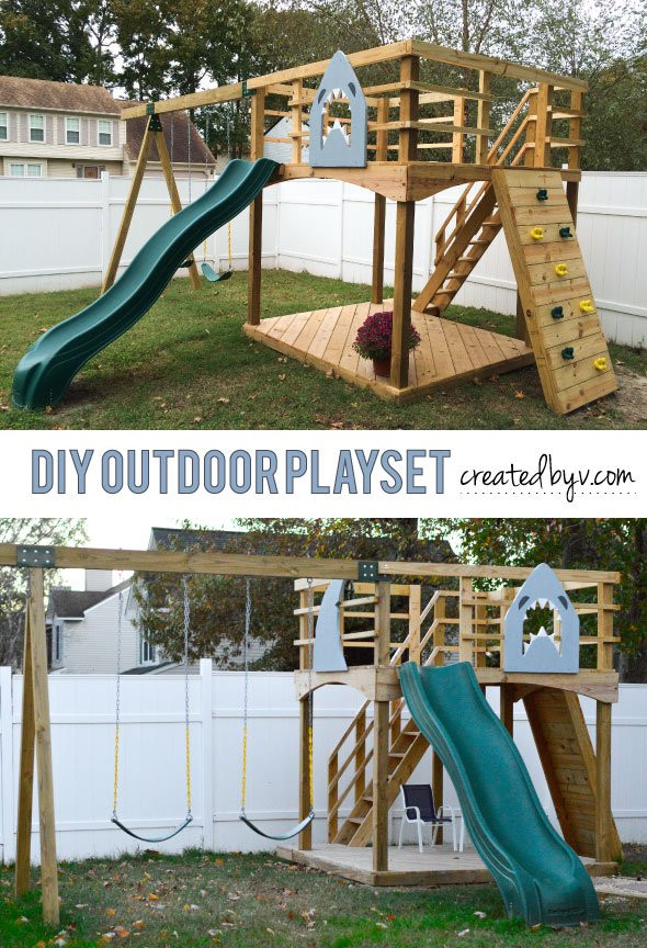 Best ideas about DIY Backyard Playset
. Save or Pin 15 Awesome Backyard DIY Projects Now.