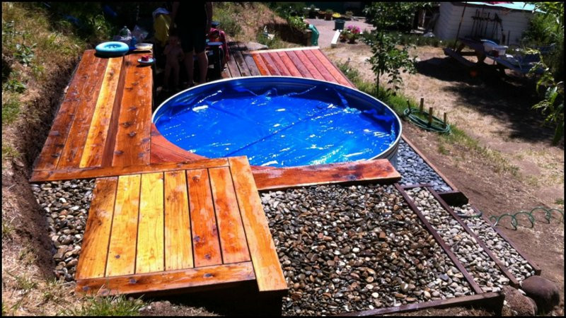 Best ideas about DIY Backyard Pool
. Save or Pin Livestock Tank Turned DIY Swimming Pool BigDIYIdeas Now.