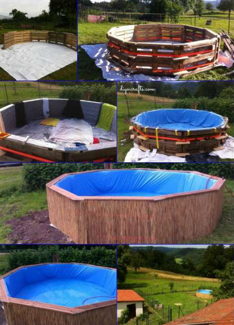 Best ideas about DIY Backyard Pool
. Save or Pin How To Make A Pallet Swimming Pool Now.