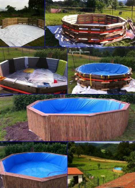 Best ideas about DIY Backyard Pools
. Save or Pin How To Make A Pallet Swimming Pool Now.