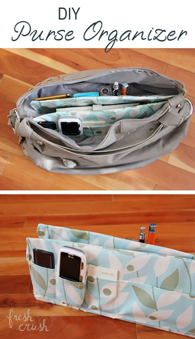 Best ideas about DIY Bag Organizer
. Save or Pin DIY Purse Organizer with custom pockets Now.