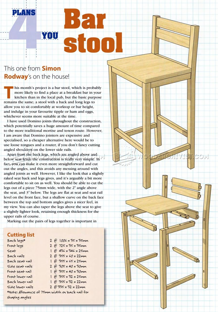 Best ideas about DIY Bar Stool Plans
. Save or Pin DIY Bar Stools • WoodArchivist Now.