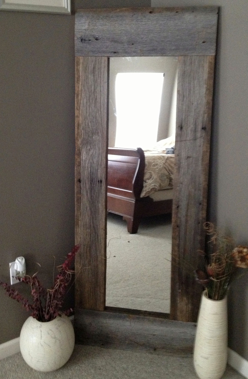 Best ideas about DIY Barn Wood
. Save or Pin Full Length Barn Wood Mirror Home Decorating DIY Now.