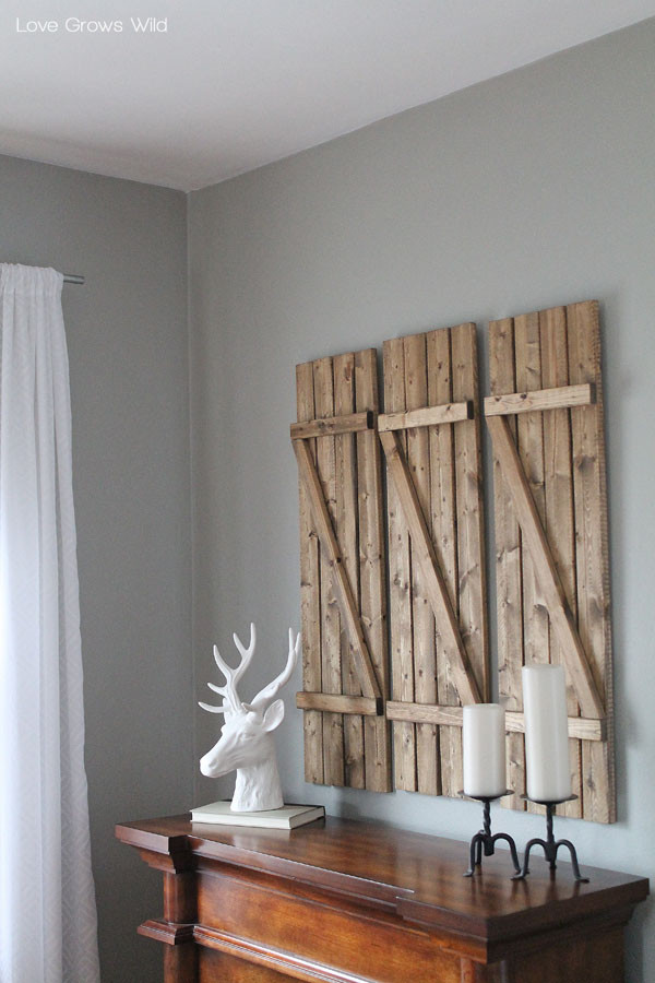 Best ideas about DIY Barnwood Wall
. Save or Pin DIY Barn Wood Shutters Love Grows Wild Now.