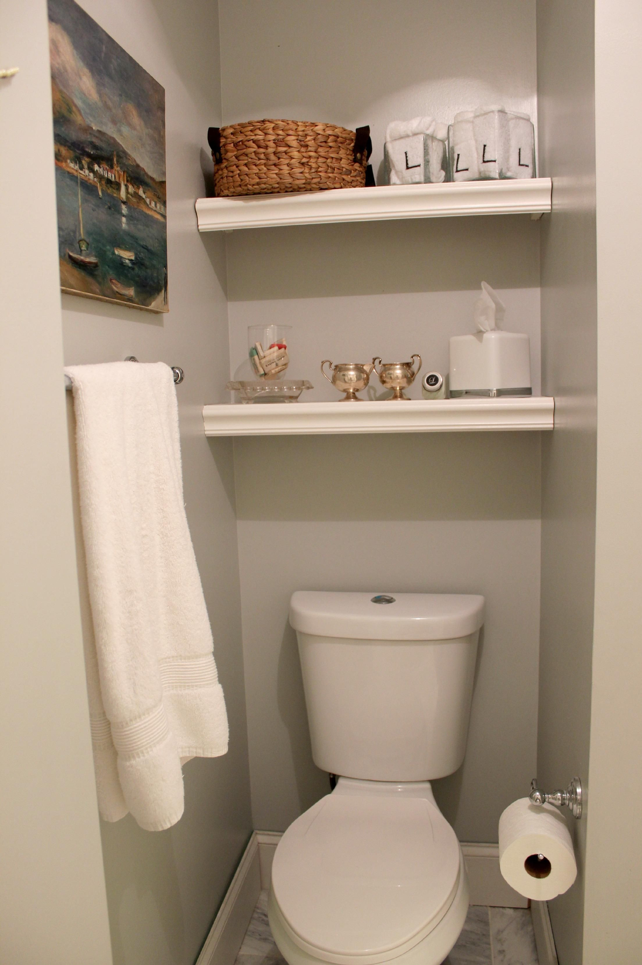 Best ideas about DIY Basement Bathroom
. Save or Pin The DIY Designer Built in bathroom shelving Now.