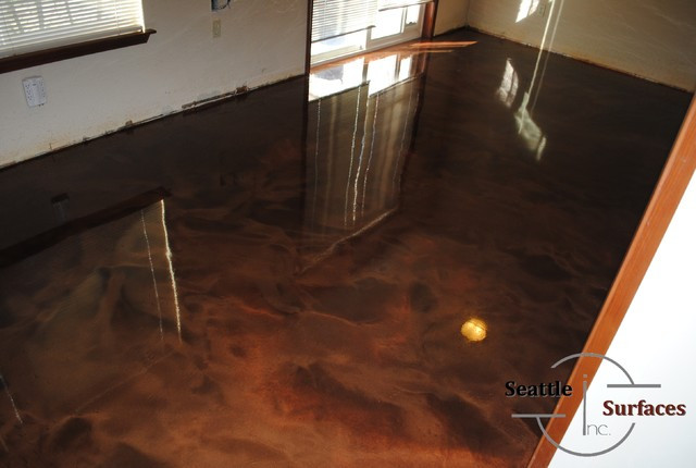 Best ideas about DIY Basement Floors
. Save or Pin Designer Epoxy Basement Floor After Failed DIY Modern Now.