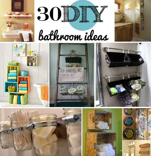 Best ideas about DIY Bathroom Ideas
. Save or Pin 30 Brilliant DIY Bathroom Storage Ideas Now.