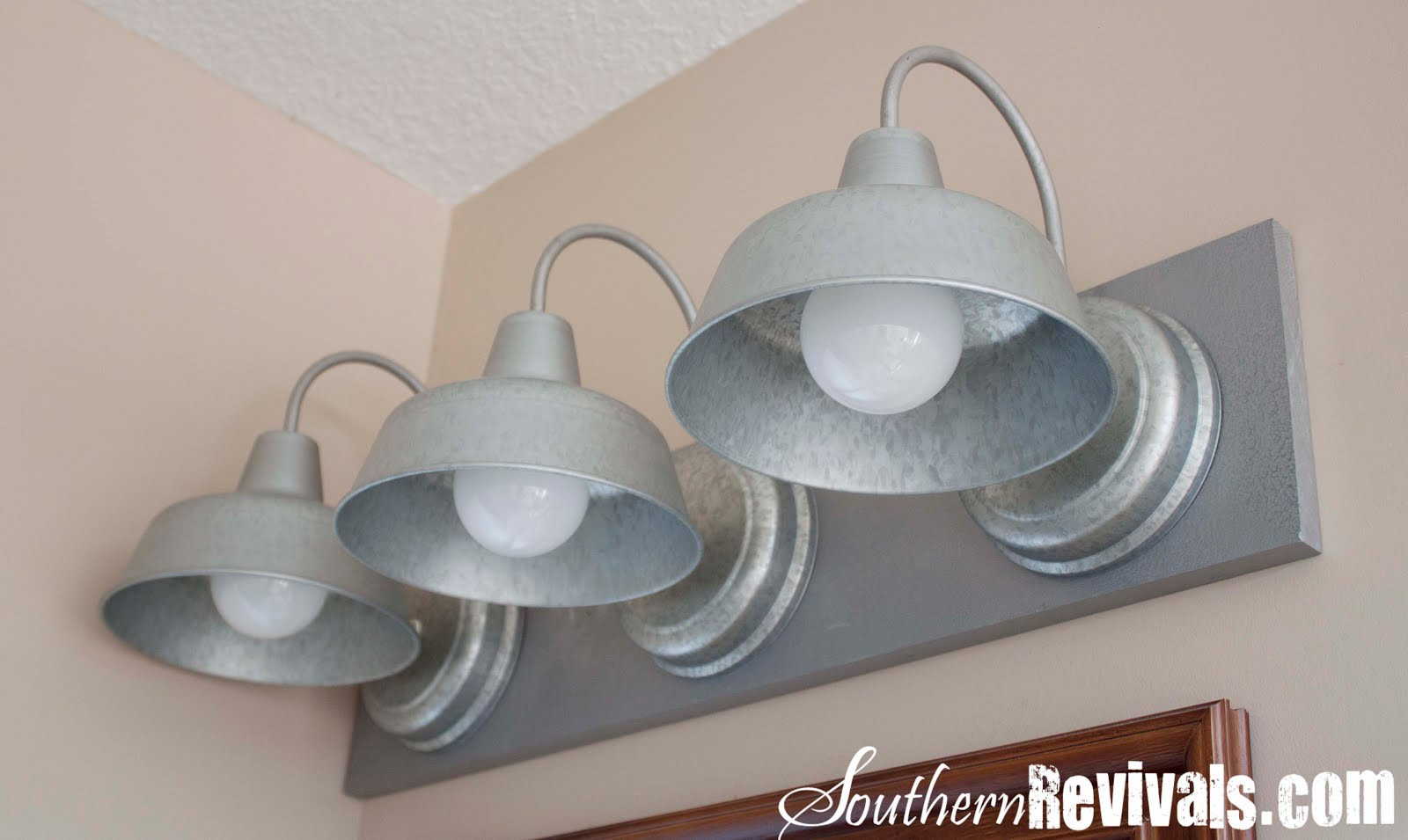 Best ideas about DIY Bathroom Lights
. Save or Pin DIY Galvanized Light Fixture Tutorial My First Lil Luna Now.