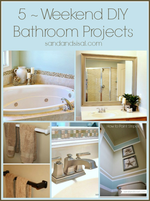 Best ideas about DIY Bathroom Projects
. Save or Pin 5 Weekend Projects for the Bathroom Sand and Sisal Now.