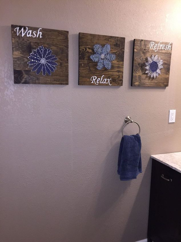 Best ideas about DIY Bathroom Projects
. Save or Pin DIY Bathroom Wall Art String Art to Add a Pop of Color Now.