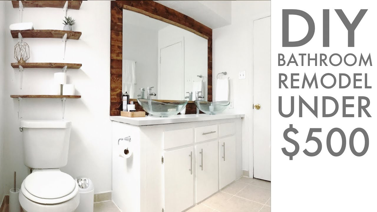 Best ideas about DIY Bathroom Remodel
. Save or Pin Remodeling a bathroom for Under $500 DIY Now.