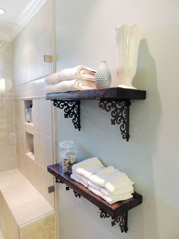 Best ideas about DIY Bathroom Shelves
. Save or Pin 30 Brilliant DIY Bathroom Storage Ideas Now.