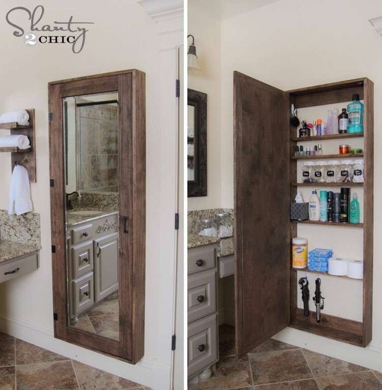 Best ideas about DIY Bathroom Storage Cabinet
. Save or Pin Awesome DIY Bathroom Mirror Cabinet for Some Extra Storage Now.