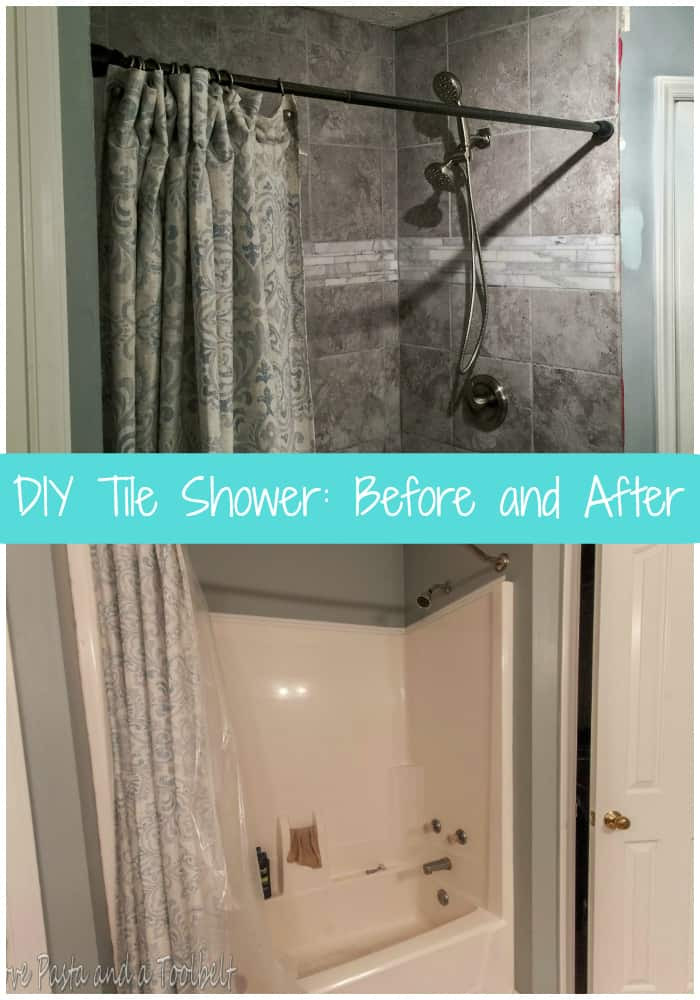 Best ideas about DIY Bathroom Tile
. Save or Pin DIY Tile Shower Before and After Love Pasta and a Now.