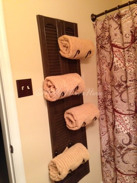 Best ideas about DIY Bathroom Towel Rack
. Save or Pin DIY Shutter Towel Rack Now.