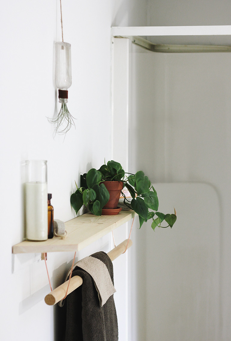 Best ideas about DIY Bathroom Towel Rack
. Save or Pin DIY Towel Rack & Shelf The Merrythought Now.