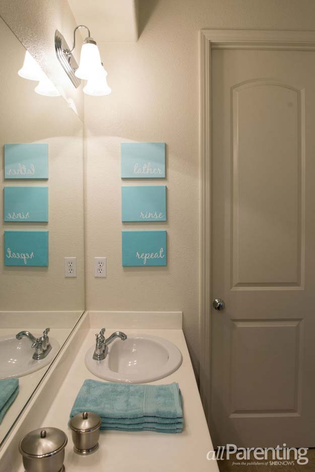 Best ideas about DIY Bathroom Wall Art
. Save or Pin 35 Fun DIY Bathroom Decor Ideas You Need Right Now Now.
