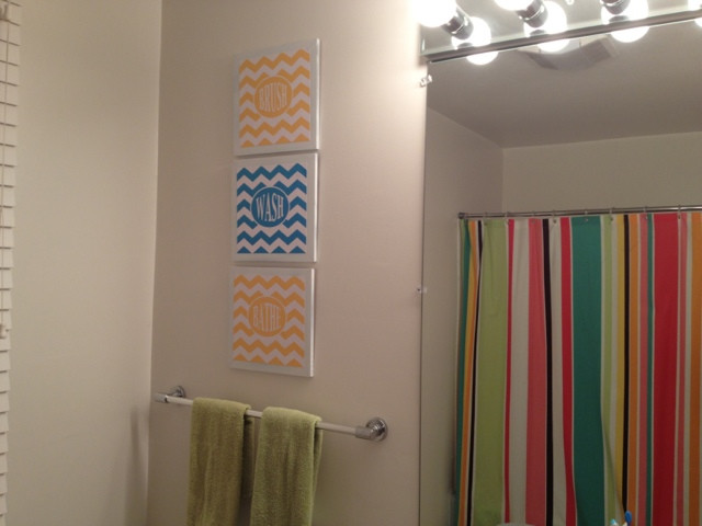 Best ideas about DIY Bathroom Wall Art
. Save or Pin Two It Yourself DIY Kids Guest bathroom wall decor Free Now.