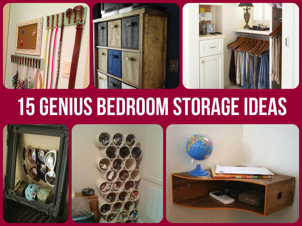Best ideas about DIY Bedroom Organization Ideas
. Save or Pin 15 Genius Bedroom Storage Ideas Now.