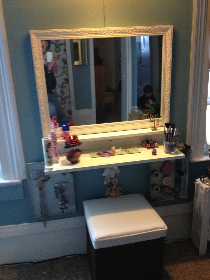 Best ideas about DIY Bedroom Vanity
. Save or Pin DIY vanity ke this instead of having the brown vanity Now.