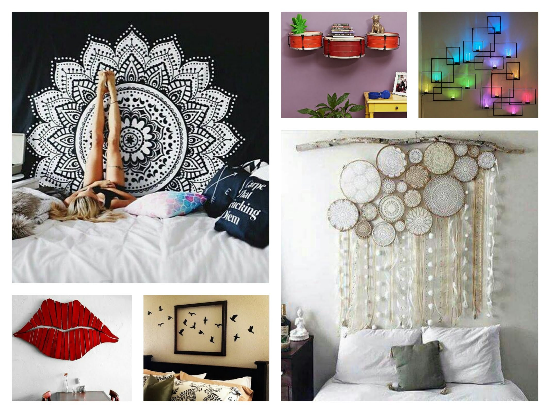 Best ideas about DIY Bedroom Wall Decoration
. Save or Pin 5 Creative Ideas for Decorating Walls Dap fice Now.