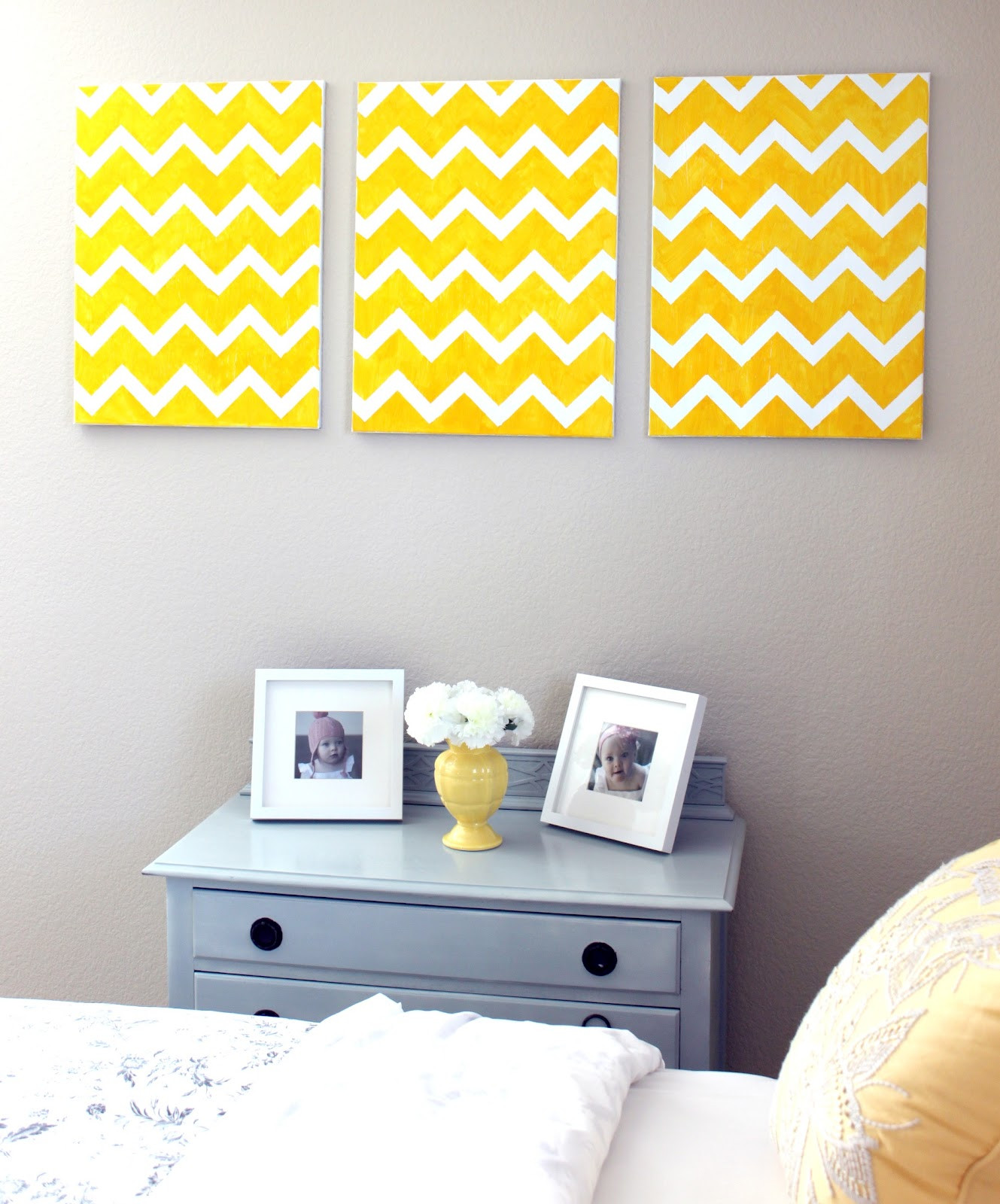 Best ideas about DIY Bedroom Wall Decoration
. Save or Pin DIY Chevron Wall Art Now.