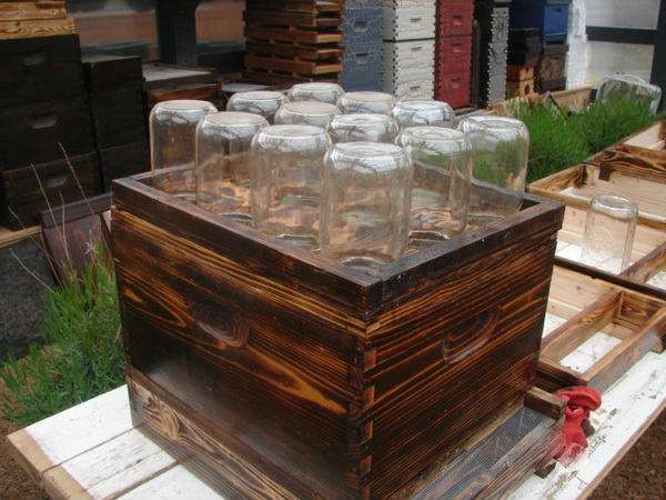 Best ideas about DIY Bee Box
. Save or Pin DIY Make a Beehive In A Jar Mason Jar Honey Super Now.