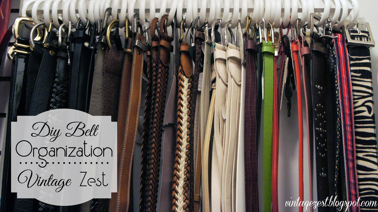 Best ideas about DIY Belt Organizer
. Save or Pin DIY Belt Organization on a bud Diane s Vintage Zest Now.