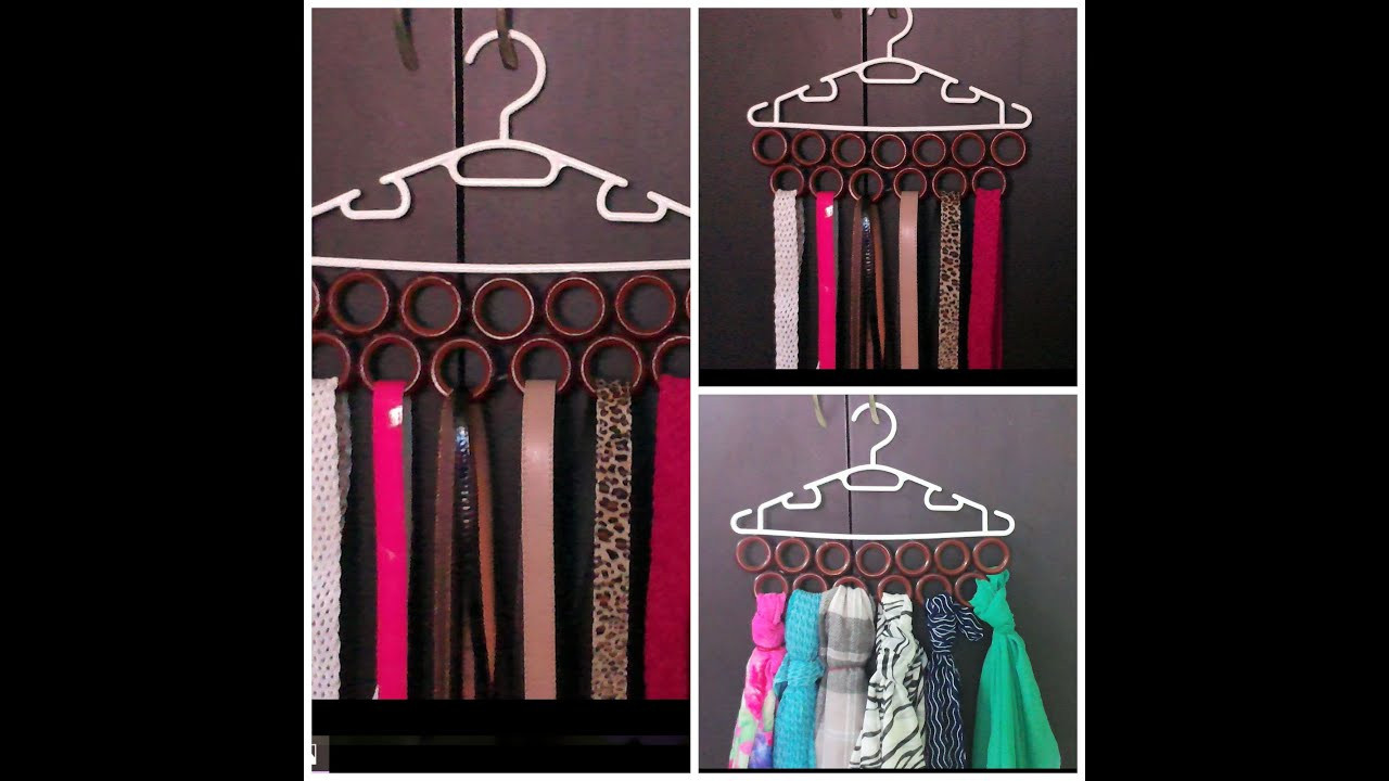 Best ideas about DIY Belt Organizer
. Save or Pin DIY How to make Scarf Belt Tie Organizer in 2 minutes Now.