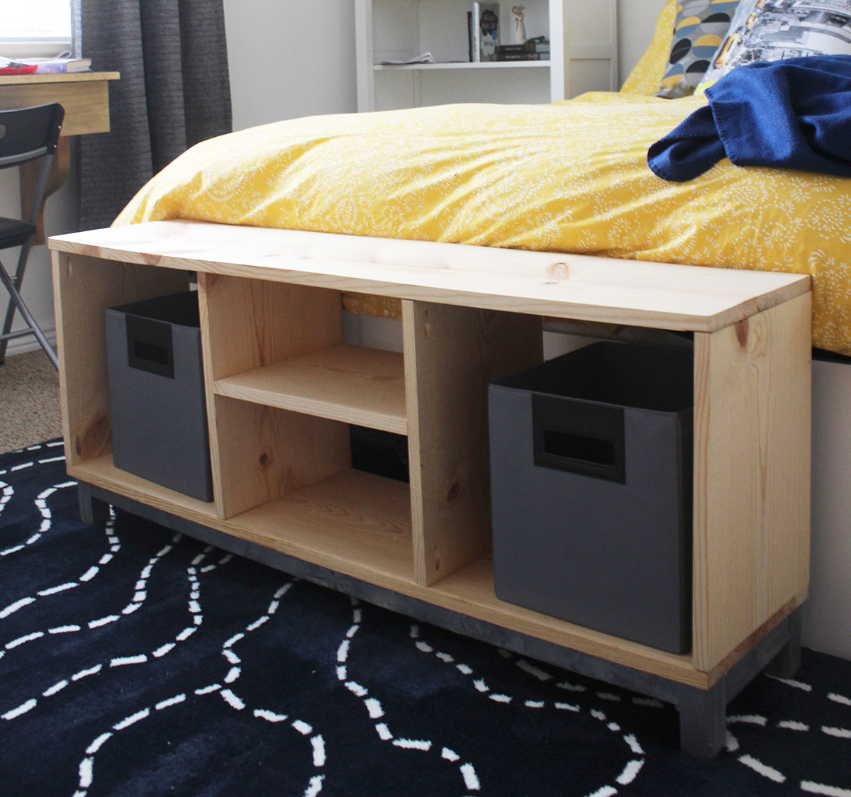 Best ideas about DIY Bench With Storage
. Save or Pin DIY Bench with Storage partments IKEA Nornas look Now.
