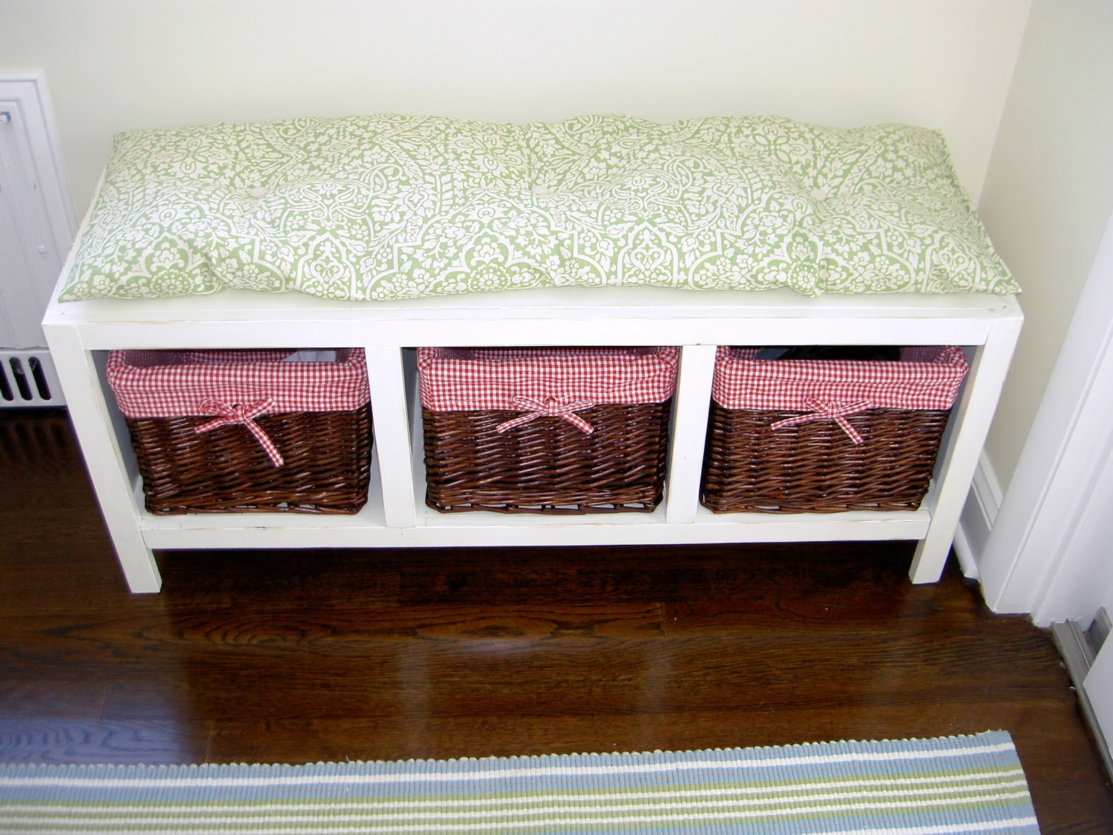 Best ideas about DIY Benches With Storage
. Save or Pin That s My Letter DIY Bench with Storage Baskets Now.