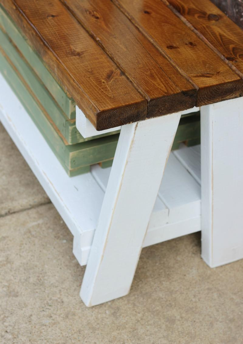 Best ideas about DIY Benches With Storage
. Save or Pin Simple DIY Farmhouse Bench Tutorial With Storage Now.