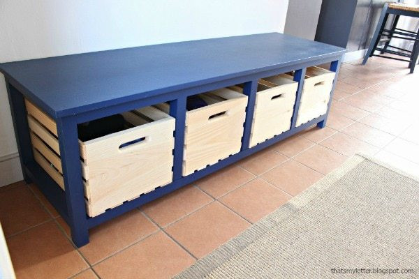 Best ideas about DIY Benches With Storage
. Save or Pin DIY Shoe Storage Bench Jaime Costiglio Now.