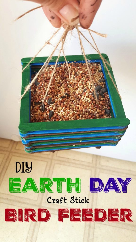 Best ideas about DIY Bird Feeder For Kids
. Save or Pin DIY Bird Feeder Earth Day Craft Sticks Craft for Kids Now.