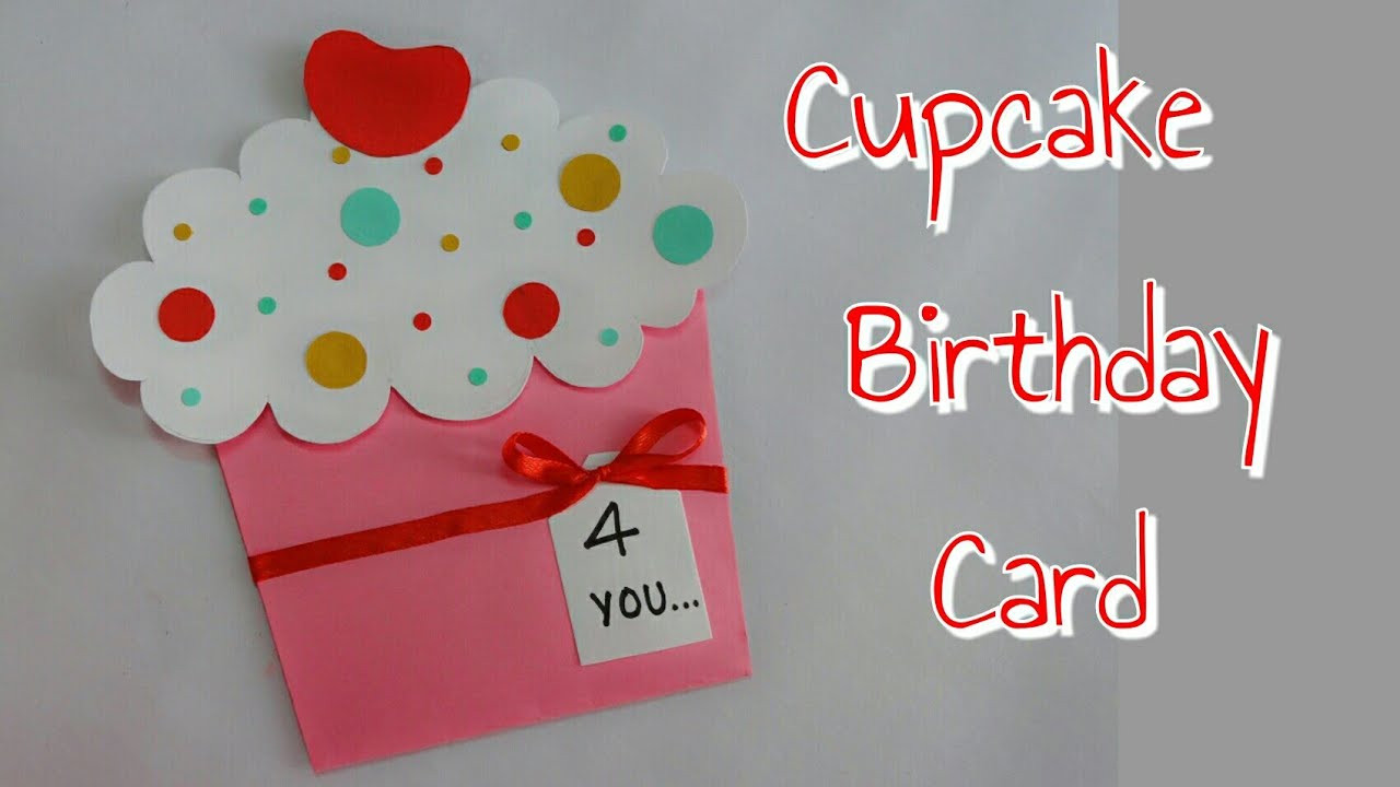 Best ideas about DIY Birthday Cards For Kids
. Save or Pin DIY Cupcake Card Cupcake Birthday Card for Kids Simple Now.