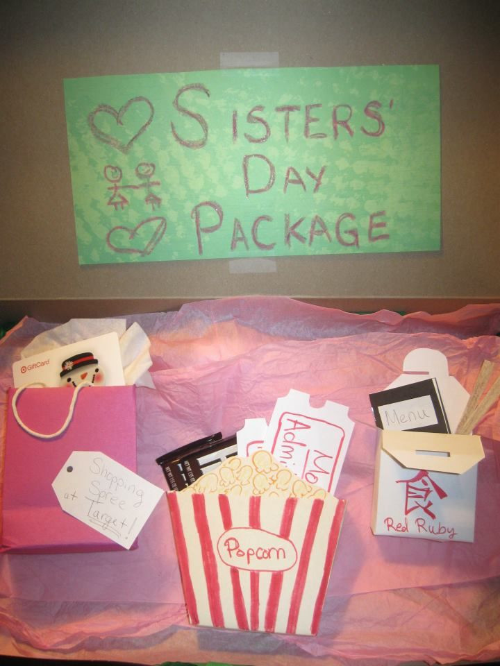 Best ideas about DIY Birthday Gift For Sister
. Save or Pin Homemade "Sisters Day Package" as a Christmas present for Now.