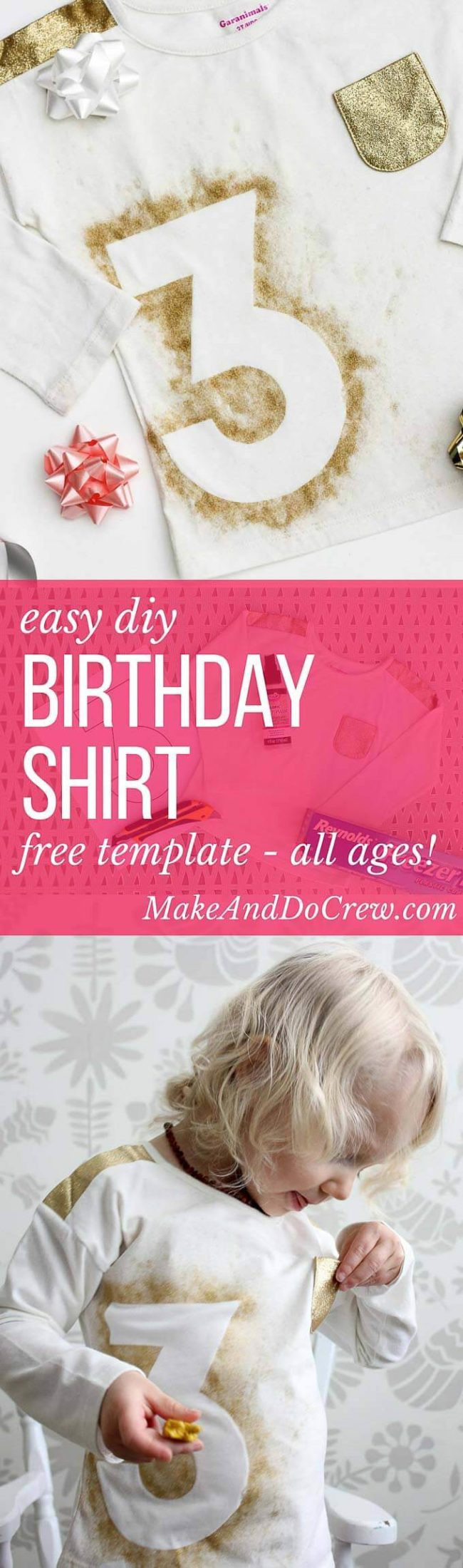 Best ideas about DIY Birthday Shirts For Toddlers
. Save or Pin Personalized DIY Kids Birthday Shirt Idea Make It To her Now.