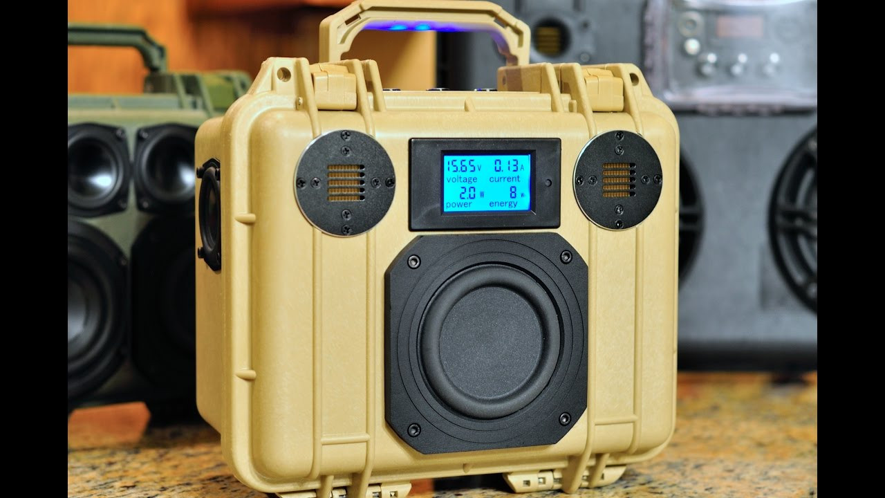 Best ideas about DIY Bluetooth Boombox
. Save or Pin DIY Pelican 1300 Bluetooth BoomBox 2 1 200W & 36 000mAhr Now.