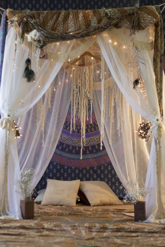 Best ideas about DIY Bohemian Bed Canopy
. Save or Pin Eye For Design Decorating Gypsy Chic Style Now.